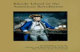 Rhode Island American Revolution - The Society ofsocietyofthecincinnati.org/pdf/downloads/exhibition_RhodeIsland.pdf · Rhode Island in the American Revolution An Exhibition from