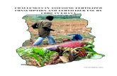 REPORT ON FERTILIZER CONSUMPTION AND FERTILIZER USE …€¦ ·  · 2017-05-09CHALLENGES IN ASSESSING FERTILIZER CONSUMPTION AND FERTILIZER USE BY CROP IN GHANA ... Total fertilizer