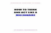 How to think and act like a millionaire - iefinstitute.com · getmecontent.com – content example – not for resale visit our website – how to think and act like a millionaire