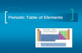 Periodic Table of Elements - Davis School District / Overvie · Periodic Table of Elements . Elements ... about each of the 118 known elements. Mendeleev –Father of the Periodic