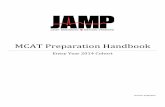 MCAT Preparation Handbook - JAMP Homepage Preparation Handbook 2014-… · 2 MCAT Preparation Handbook The Medical College Admission Test (MCAT) is an important standardized aspect