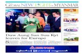 PAge-2 locAl News Daw Aung San Suu Kyi leaves for Europe S · Daw Aung San Suu Kyi leaves for Europe State Counsellor Daw Aung San Suu Kyi is seen off by diplomats and officials at