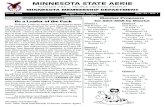 MINNESOTA STATE AERIE - minnesotaeagles.coms/eagles state aerie newslette.pdf · Bemidji with 24, Jacob Fee, Crookston with 24, John Kuhn St ... MINNESOTA STATE AERIE ... It’s like