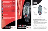 S410/S210 - Polar USAeducation.polarusa.com/manuals/s210.pdf · Sports watch features ... Distributed in the USA by Polar Electro Inc. ... This manual contains user information for