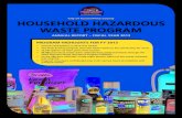 City of Tucson/Pima County HOUSEHOLD … of Tucson/Pima County HOUSEHOLD HAZARDOUS WASTE PROGRAM ANNUAL REPORT – FISCAL YEAR 2013 PROGRAM HIGHLIGHTS FOR FY 2013 • Overall participation