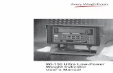 WI-150 Ultra Low-Power Weight Indicator User’s Manual · WI-150 Ultra Low-Power Weight Indicator User's Manual 7 Introduction Operations Mode The WI-150 is a full-function, ultra