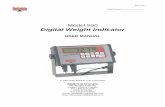 Digital Weight Indicator User Manual - Bovitracebovitrace.com/Document/Reliable Model 500 Manual.pdf · Digital Weight Indicator USER MANUAL ... TARE key is used to temporarily subtract