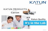 KATUN PRODUCTS - CIT Dubaicitdubai.com/pdf/2015June_Katun Product List for_ use in Canon.pdf · OEM PN For use in MODELS Katun PN Description Remarks Katun Brand $ Price Order QTY