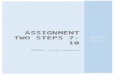 Assignment TWO Steps 7-10€¦ · Web viewAssignment TWO Steps 7-10. S0229696 – Sharnie Lightbourne. ACCT11059 Accounting, Learning and Online Communication. Assignment TWO …