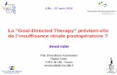 La “Goal-Directed Therapy” prévient-elle de l’insuffisance ... · La “Goal-Directed ... Goal-Directed Haemodynamic Therapy and Gastrointestinal Complications in Major Surgery: