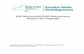 ESD Mechanical/HVAC Maintenance Request for … · ESD Mechanical/HVAC Maintenance Request for Proposals ... Release of RFP Monday, ... ESD Mechanical/HVAC Maintenance RFP Response
