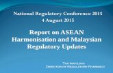 Report on ASEAN Harmonisation and Malaysian Regulatory Updates …npra.moh.gov.my/images/Announcement/2015/NRC-2015/P01-P-NRC20… · Report on ASEAN Harmonisation and Malaysian Regulatory