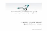 Provider Training Tool & Quick Reference Guide - ccsi.care · Provider Training Tool & Quick Reference Guide . Coastal – Provider Training Tool 2017 Table of Contents . I. Coastal