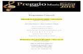 Programma Preggio Music Festival · PDF file · 2017-05-23ARCHI FIATI Violino: PATRIZIO SCARPONI Flauto: MONICA FAGIOLI Violino: GUALTIERO TAMBE’ Oboe: ANNA LEONARDI Viola: AIMEE’