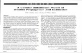 A Cellular Automation Model of Wildlife Propagation and ... · Wildfire Propagation and Extinction Keith C. Clarke, ... or to burn straw and remove pests from fields after ... ured