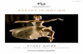 POETRY IN MOTION - Houston Ballet · Neoclassical Ballet ... • Describe at least one of the works on the Poetry In ... (16) Writing/Literary Texts. Students write literary texts
