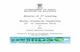 Works Standards Committee - Indian Railway WSC...i 7th Meeting of the Works Standards Committee September 2014. Introduction 1. 7th Meeting of Works Standards Committee was hosted