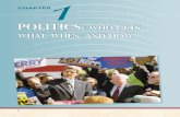 POLITICS: WHO GETS WHAT, WHEN, AND HOW - …hssadv.prenhall.com/chapters_2005/dye/pdf/ch01.pdfCHAPTER 1 • POLITICS: WHO GETS WHAT, WHEN, AND HOW 7 The King Center Atlanta-based center