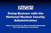 Doing Business with the National Nuclear Security ... 12 2013 NNSA... · Doing Business with the National Nuclear Security Administration ... businesses for goods and services needed