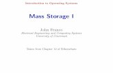 Introduction to Operating Systems - …gauss.ececs.uc.edu/Courses/c4029/pdf/fs_mass_storage_1.pdfIntroduction to Operating Systems Mass Storage I ... • Density is 29.5 billion bits