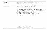 GAO-02-59 Food Safety: Weaknesses in Meat and Poultry ... · Prerequisites for Plants to Participate in MSEP 61 ... Appendix VI Canada’s Modernized Poultry Inspection Program 63