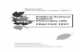 Massachusetts Tests for Educator Licensure (MTEL ) practice test is designed to provide an additional resource to help you effectively prepare for the MTEL Political Science/Political