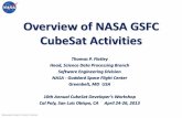 Overview of NASA GSFC CubeSat Activities - Cal Polymstl.atl.calpoly.edu/~bklofas/Presentations/Developers... ·  · 2016-04-04Overview of NASA GSFC CubeSat Activities Thomas P. Flatley