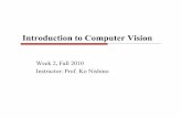 Introduction to Computer Vision - Drexel CCIkon/introcompvis/lectures/wIntroCompVis... · Introduction to Computer Vision Week 2, Fall 2010 ... Robot Vision Chapter 2 . Human Eye