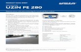 Super-Fast Primer UZIN PE 280 · UZIN PE 280 is a film-forming dispersion super-fast primer ... As a bonding primer: ... 3 for exposure to castor wheels in accordance with DIN