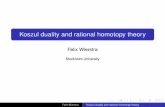 Koszul duality and rational homotopy theory - UPHESS duality and rational homotopy theory ... The bar and cobar construction Proposition The bar and cobar construction both preserve