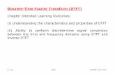 Discrete-Time Fourier Transform (DTFT)hcso/ee3202_6.pdf · Discrete-Time Fourier Transform (DTFT) Chapter Intended Learning Outcomes: (i) Understanding the characteristics and properties