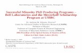 Successful Minority PhD Producing Programs – Bell ...apps3.aps.org/aps/meetings/march09/presentations/B3Johnson.pdfSuccessful Minority PhD Producing Programs – Bell Laboratories