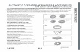 AUTOMATIC OPERATOR ACTUATORS & ACCESSORIES · AUTOMATIC OPERATOR ACTUATORS & ACCESSORIES WALL MOUNTED ACTUATOR, 8310-856 ... Can easily be mounted to any flat surface or a bollard