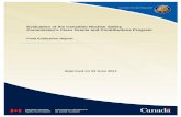 Evaluation of the Canadian Nuclear Safety Commission’s ... · Evaluation of the Canadian Nuclear Safety Commission’s Class Grants and Contributions Program . Final Evaluation