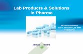 Lab Products & Solutions in Pharma - METTLER TOLEDO ... Solutions Overview in... · Lab Products & Solutions in Pharma ... Agenda Pharmaceutical Processes & requirements ... manual
