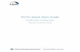PCTC Quick Start Guide - CERT PCTC Quick Start Guide . ... 11 My Course Action Panel: Course Actions ... When ready to resume the course, simply