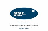 Stonesoft (Stone Gate) SSL-1035 Appliance Installation   AIG_SSL-1035_ 20130225. Introduction 3 Introduction Thank you for choosing a Stonesoft™ appliance. This guide provides