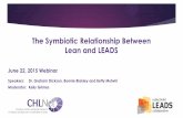 The Symbiotic Relationship Between Lean and LEADSchlnet.ca/wp-content/uploads/Lean-LEADS_PPT-June-22-2015.pdf · The Symbiotic Relationship Between Lean and LEADS June 22, 2015 Webinar
