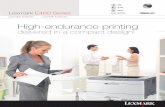 High-endurance printing - Lexmarkmedia.lexmark.com/www/doc/en_US/Lexmark-E460.pdfPRINT 40 PPM DUPLEX NETWORK High-endurance printing delivered in a compact design! Lexmark E460 Series