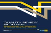 QUALITY REVIEW PROGRAM - CPA Australia/media/Corporate/AllFiles/... · quality review program guidelines for the preparation of reports on review findings