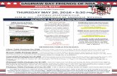 SAGINAW BAY FRIENDS OF NRA BAY FRIENDS OF NRA ON BEHALF OF THE NRA FOUNDATION Silver Table Package for $500 – (8) Event tickets with Reserved seating, (8) Meals, (8) ...