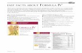 FORMULA IV FAST FACTS ABOUT FORMULA IV · P-8 Products – 4.06 FORMULA IV® AND FORMULA IV® PLUS “DIETARY INSURANCE” TO BE YOUR HEALTHY BEST Superior supplements enhance your