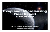Exoplanet Microlensing Final Report - Wide Field Infrared ... · Exoplanet Microlensing Final Report ... • Use the MaBµLS simulator ... habitable zone (Mars-like orbits).