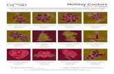 Holiday Couture - Embroidery Online Couture Instructions Holiday Couture Chair Scarves Please read all instructions before beginning. All seams are ¼". Supplies (per scarf)