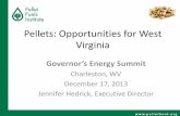 Pellets: Opportunities for West Virginia Opportunities for West Virginia Governor’s Energy Summit Charleston, WV . ... West Virginia Pellet Industry • Appalachian Wood Pellets,