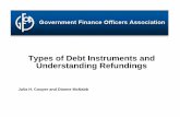 Types of Debt Instruments and Understanding   of Debt Instruments and Understanding Refundings ... Decision to Finance Capital Project ... • VRDBs are money market eligible
