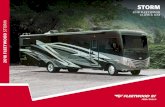 STORM - Fleetwood RV · The Storm 36D is shown in Silver Lining décor and High Gloss Nottingham Cherry cabinetry. Fleetwood has created the perfect storm, combining the