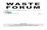 WASTE FORUM · Laboratorní studie pyrolýzy farmaceutického odpadu ... utilization in waste water treatment, production of pigments, agricultural applications, etc.) ...