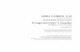 GNU COBOL 2 - add1tocobol.comopencobol.add1tocobol.com/guides/GNUCobol2.pdfGNU COBOL 2.0 Programmers Guide Table of Contents 11FEB2012 Version i Table of Contents 1. INTRODUCTION 1-1