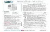 RECIRCULATING LOOP CHILLERS - | Filtrine Manufacturing [PCP-1000S].pdf · RECIRCULATING LOOP CHILLERS MODELS ... • POC - Open Loop Chillers - pump liquid from an open tank or sump,
